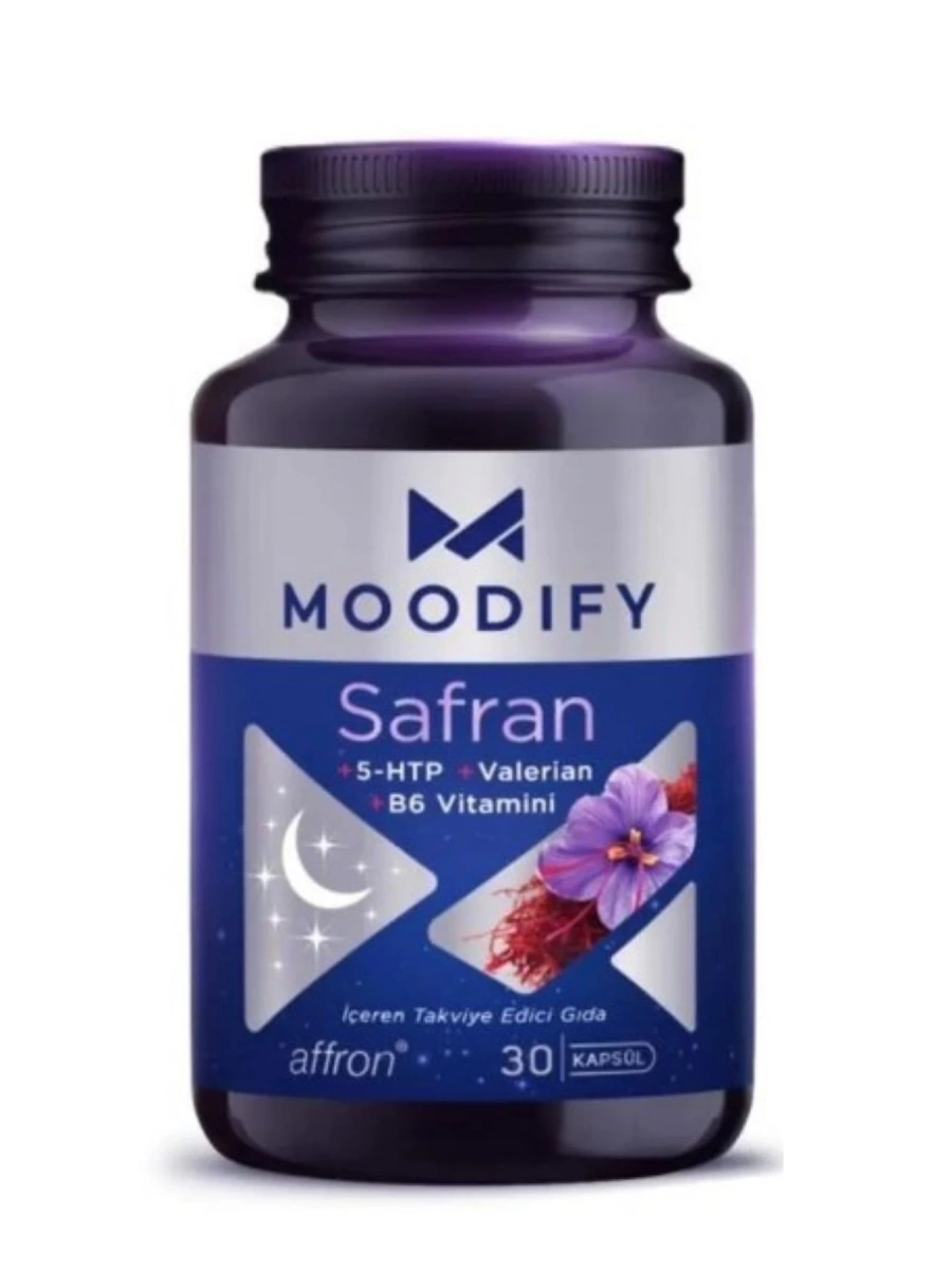 Moodify Safran 5 HTP Valerin Vitamin B6 30 Kapsül