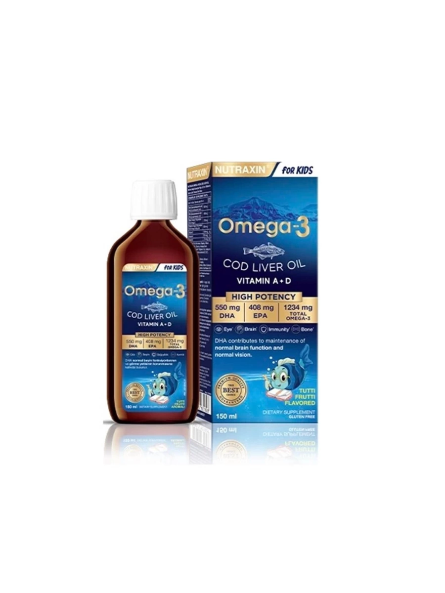 Nutraxin Omega 3 Şurup Karışık Meyve Aromalı 150 ml