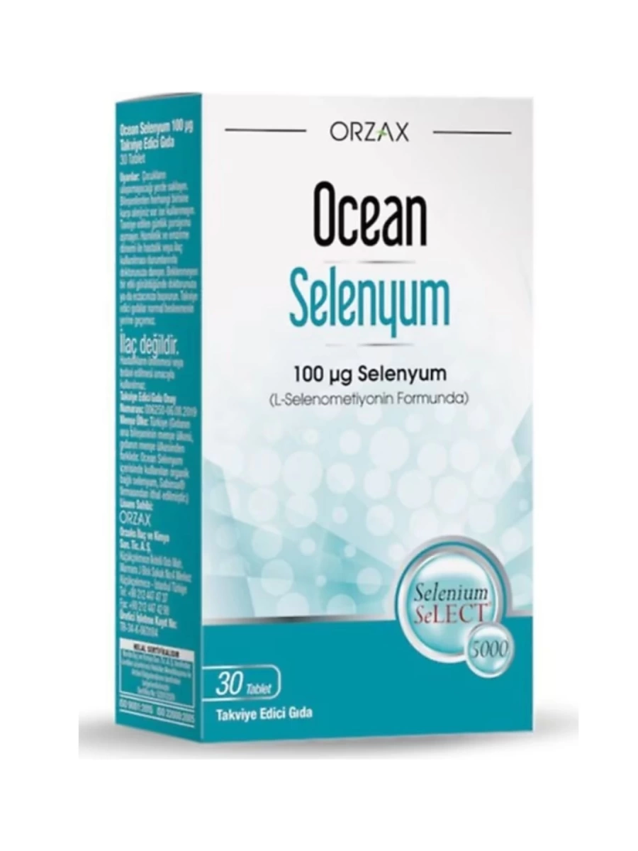Orzax Ocean Selenyum 100 Mcg 30 Tablet