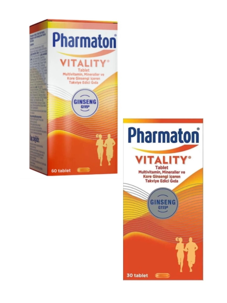 Pharmaton Vitality 60 Tablet + Pharmaton Vitality 30 Tablet (3 Aylık Güç Paketi Kofre)