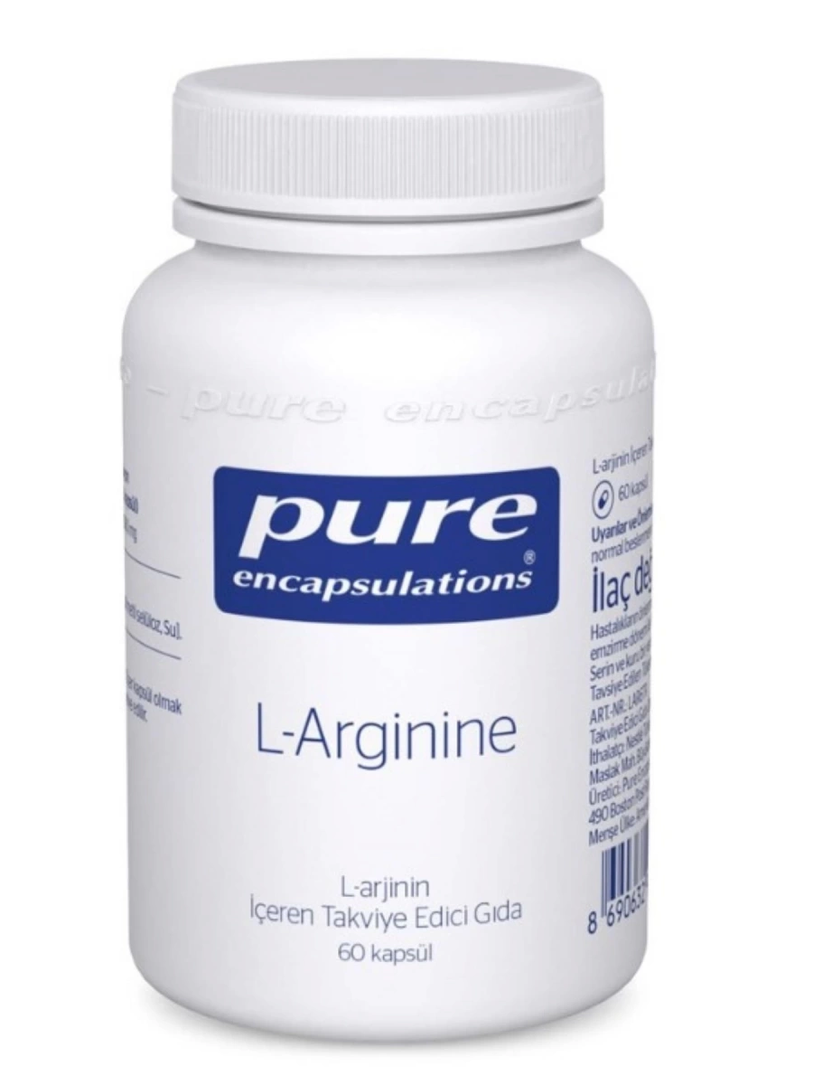 Pure Encapsulations L-Arginine 60 Kapsül