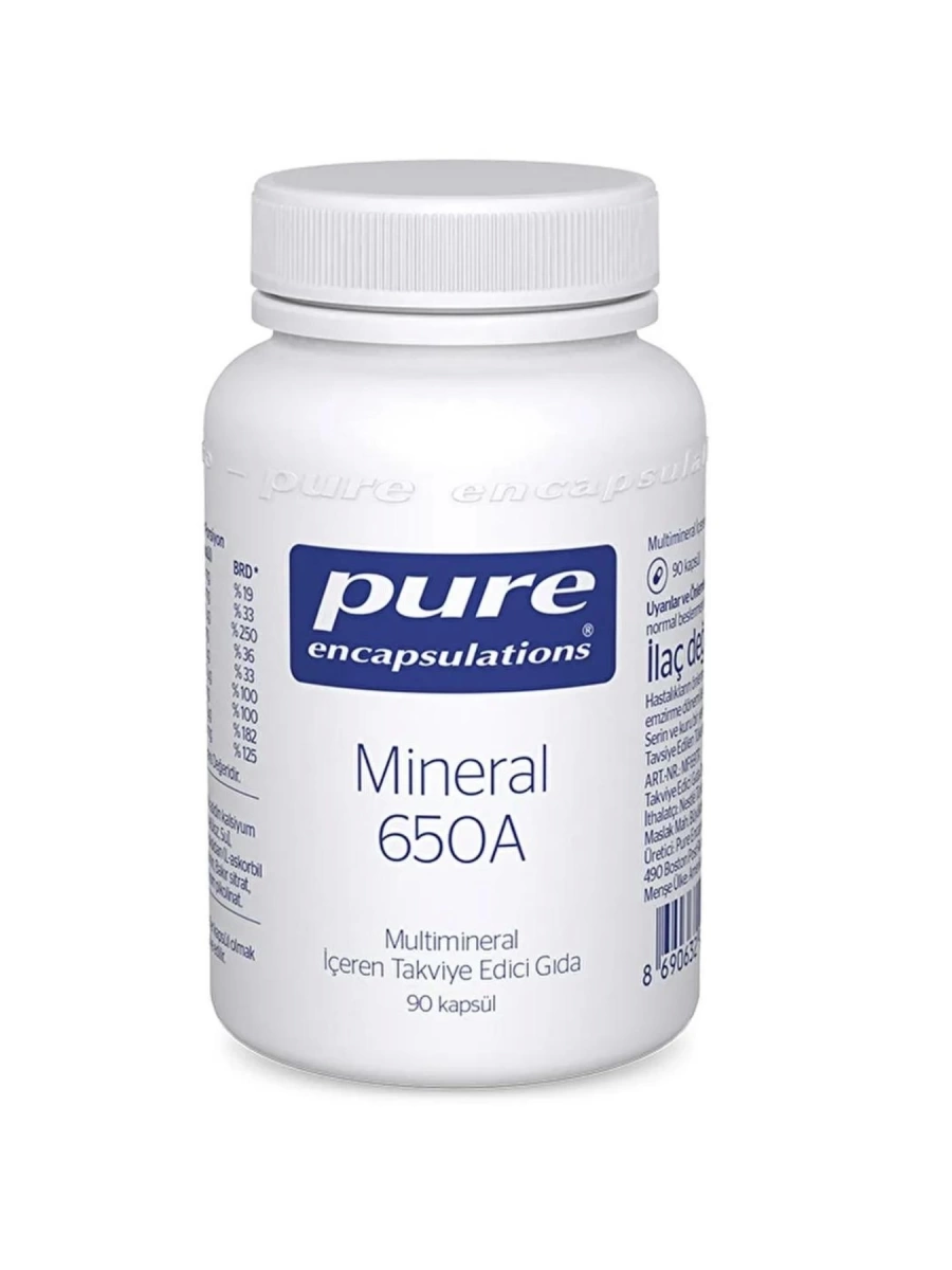 Pure Encapsulations Mineral 650A 90 Kapsül