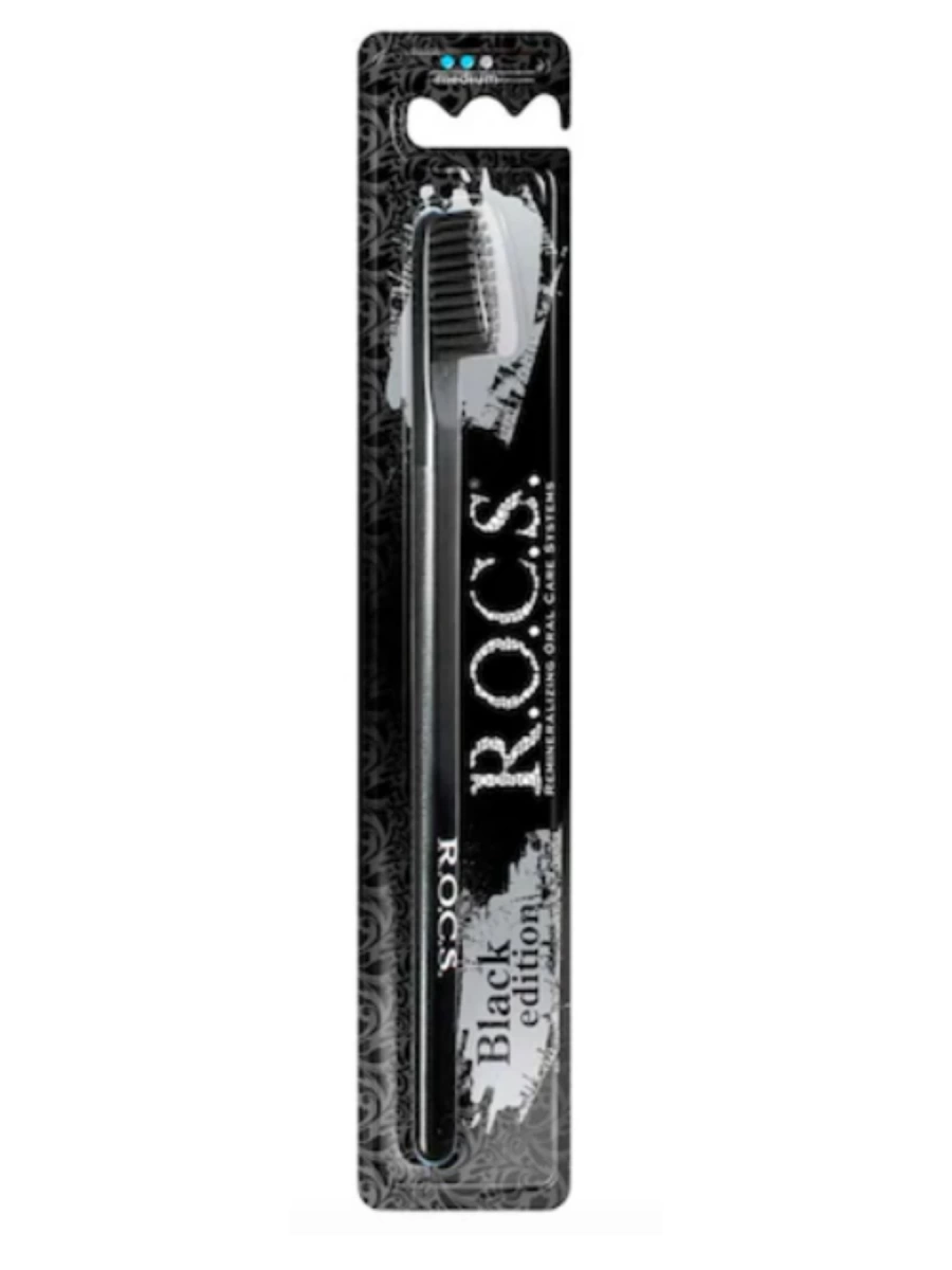 Rocs Black Edition Diş Firçasi Medium Siyah Firça 1 Adet