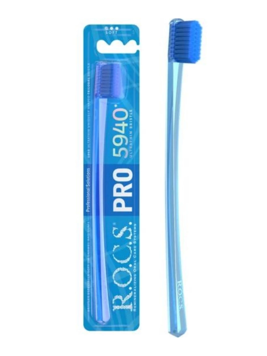 Rocs Pro 5940 Ultra Soft Diş Fırçası Mavi-Mavi