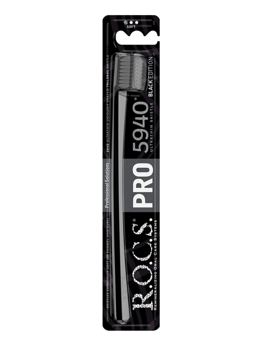Rocs Pro 5940 Ultra Soft Diş Fırçası Siyah-Siyah