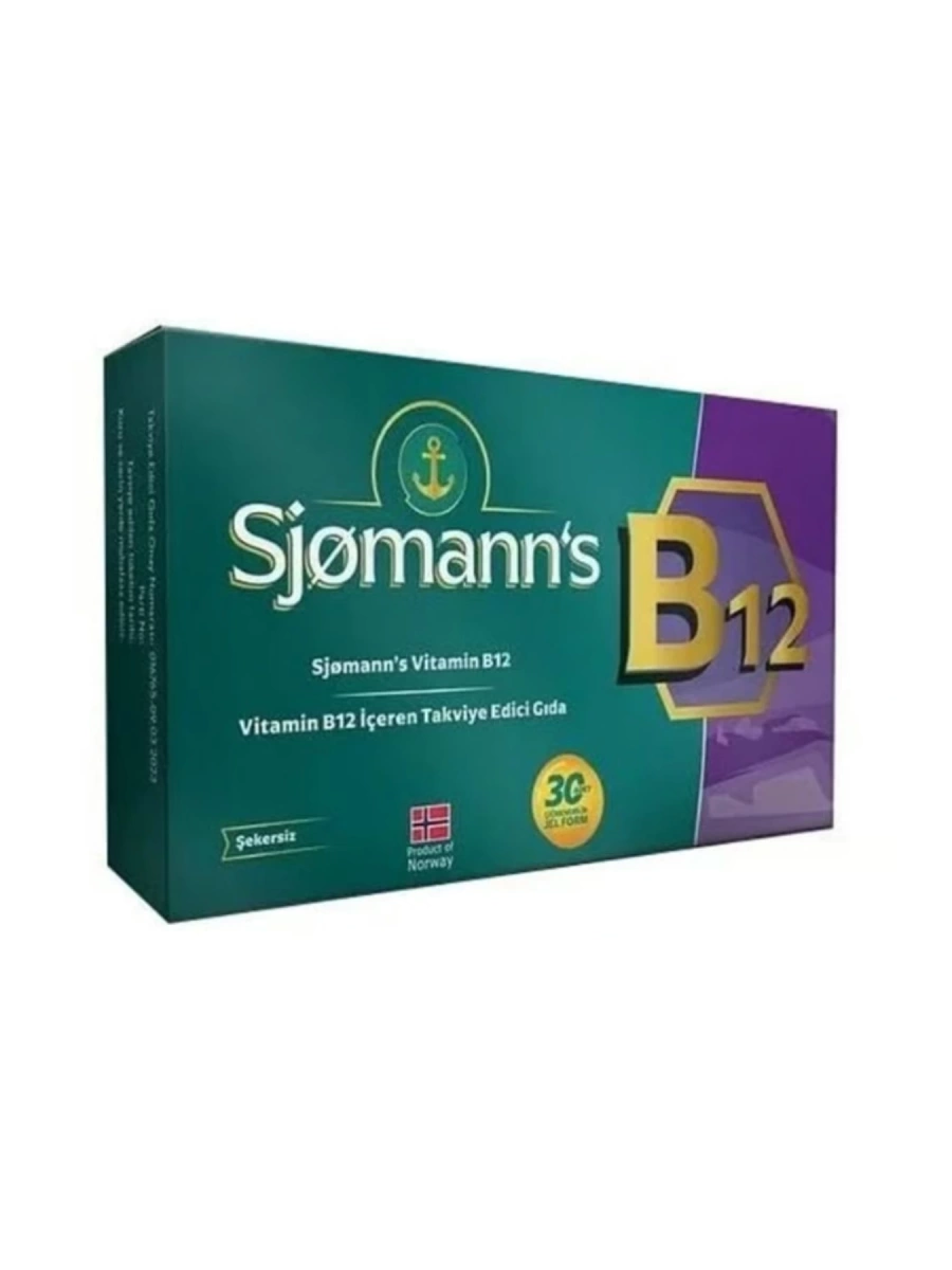 Sjomanns B12 Çiğnenebilir Jel 30 Tablet