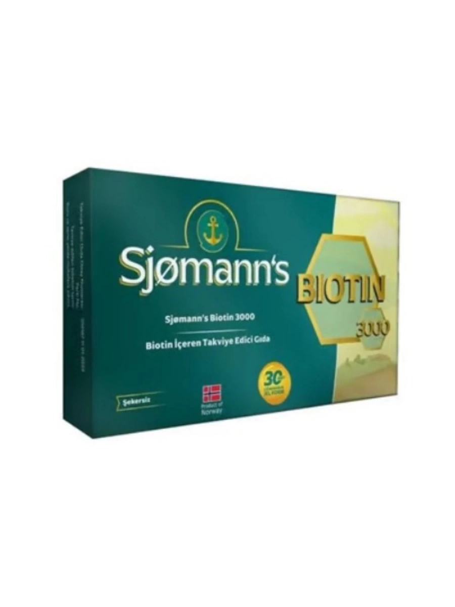 Sjomanns Biotin Çiğnenebilir Jel 30 Tablet