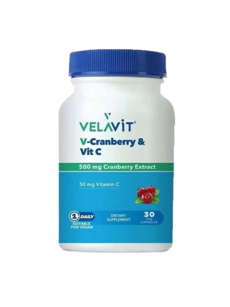 Velavit V-Cranberry & Vitamin C 30 Kapsül