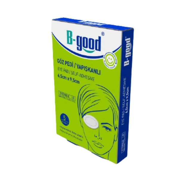 B-Good Steril Göz Pedi Yapışkanlı 6,5cm x 9,5cm 5li