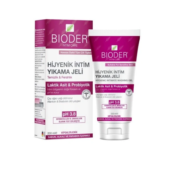 Bioder İntim Hassas Ciltler İçin Yıkama Jeli 200 ml