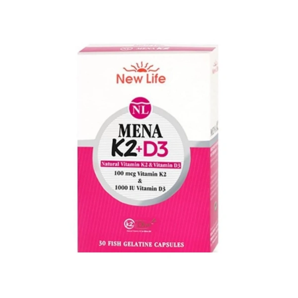 New_Life Mena K2+D3 30 Kapsül