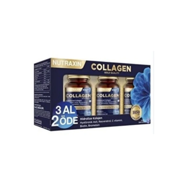 Nutraxin Beauty Gold Collagen 30 Tablet - 3 Al 2 Öde