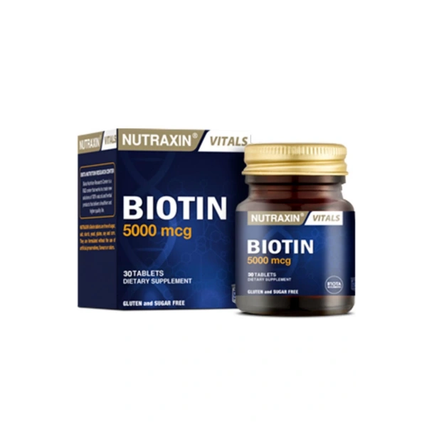 Nutraxin Biotin 5000 mg 30 Tablet