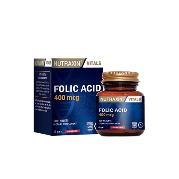 Nutraxin Vitals Folic Acıd 400 Mcg 100 Tablet