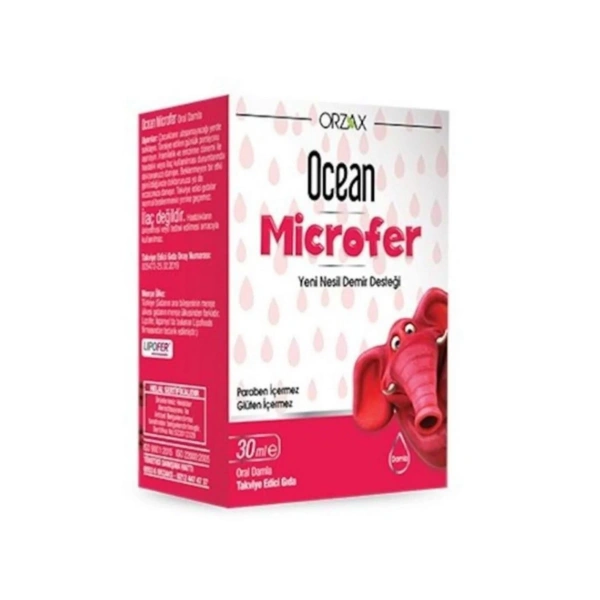 Ocean Yeni Nesil Demir Desteği Microfer Damla 30ml