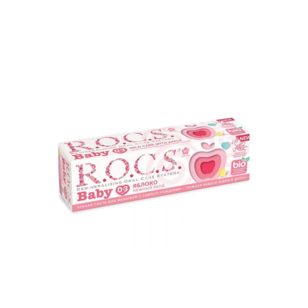 Rocs Baby Diş Macunu Elma Püresi 0-3 Yaş 35 Ml