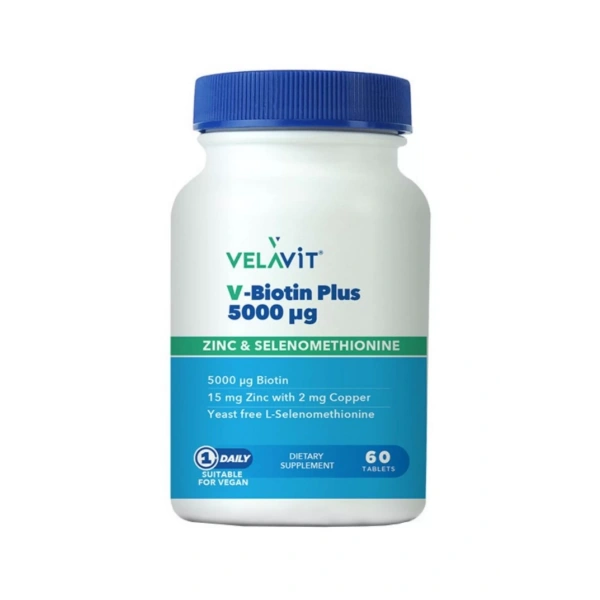 Velavit V-Biotin 5000 mg 60 Tablet