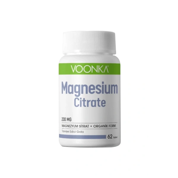 Voonka Magnesium Citrate 200 Mg 62 Tablet