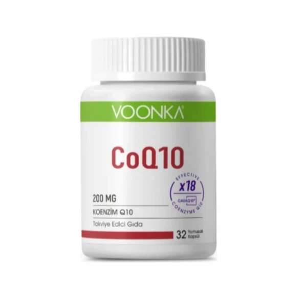 Voonka Q10 200 mg 32 Yumuşak Kapsül
