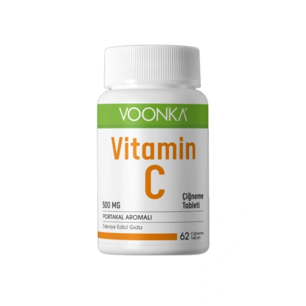 Voonka Vitamin-C Portakal Aromalı Takviye Edici Gıda 62 Tablet