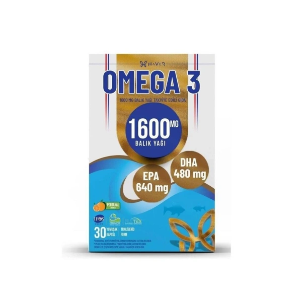 Haver Omega 3 1600 mg 30 Kapsül