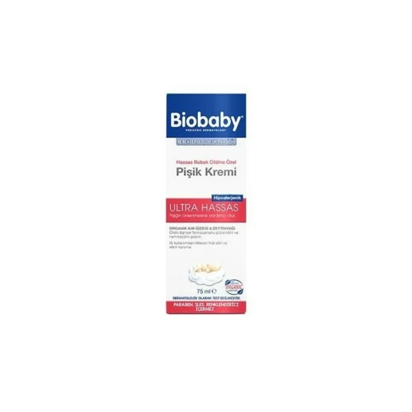 Biobaby Ultra Hassas Pişik Giderici Krem 75 ml