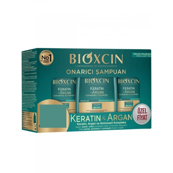 Bioxcin Keratin ve Argan Onarıcı Şampuan 300 ml - 3 Al 2 Öde
