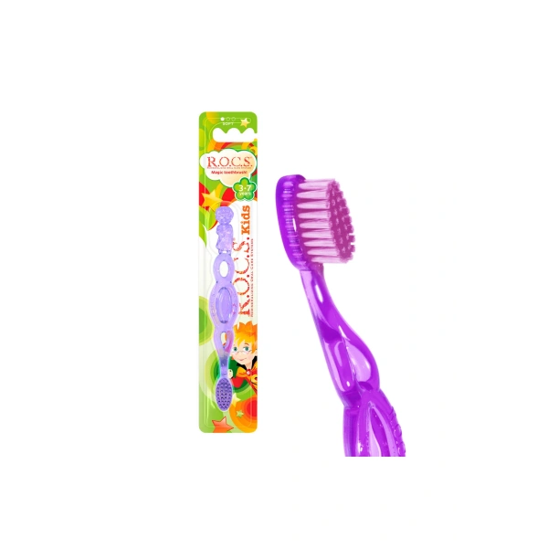 Rocs Kids 3-7 Yaş Ekstra Yumuşak Diş Fırçası Mor