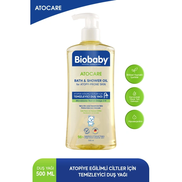 Biobaby Atocare Temizleyici Banyo Duş Yağı 500 ml