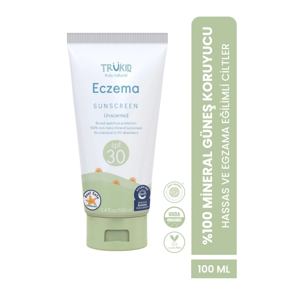 TruKid Eczema Hassas Ciltli Çocuklar için Güneş Kremi SPF30 100 ml