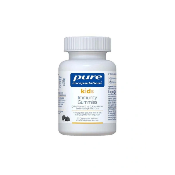 Pure Encapsulations Kids İmmunity 60 Gummies