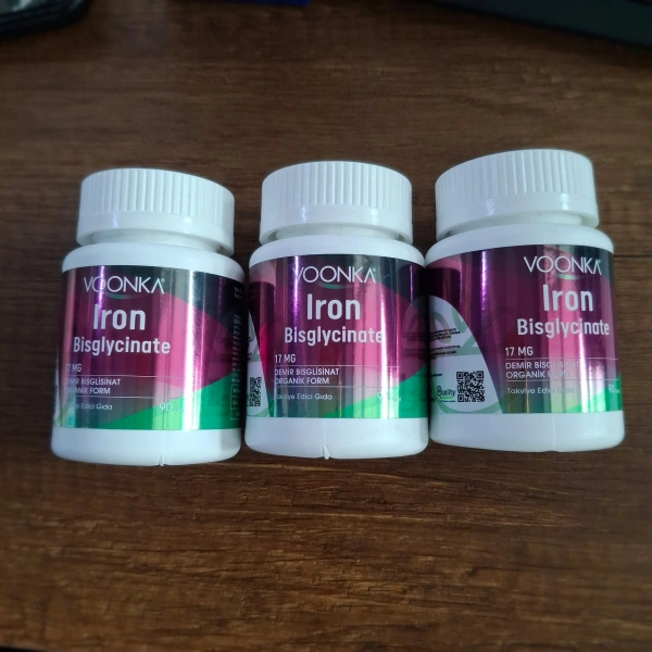 Voonka Iron Bisglycinate 90 Tablet Demir Yükleme Paketİ 3lü Kofre