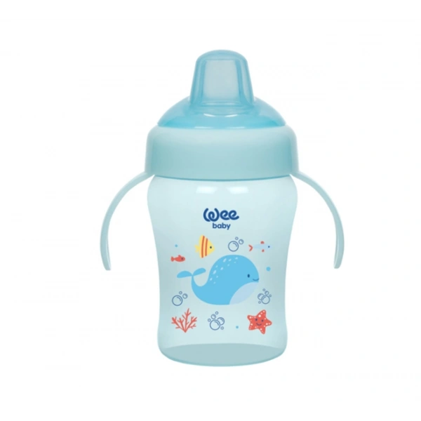 Wee Baby 775 Akıtmaz Bardak Antikolik Kulplu 240 Ml-mavi