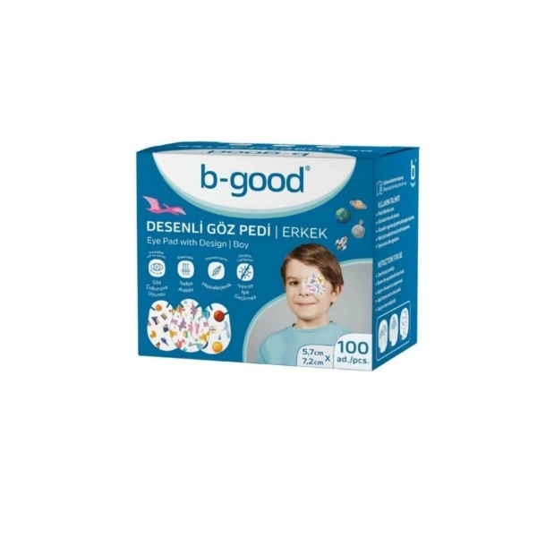 B-Good Göz Pedi Desenli Erkek 5,7 x 7,2 cm - 100lü