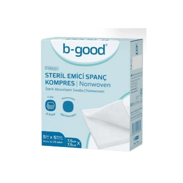 B-Good Steril Emici Spanç Kompres 25li