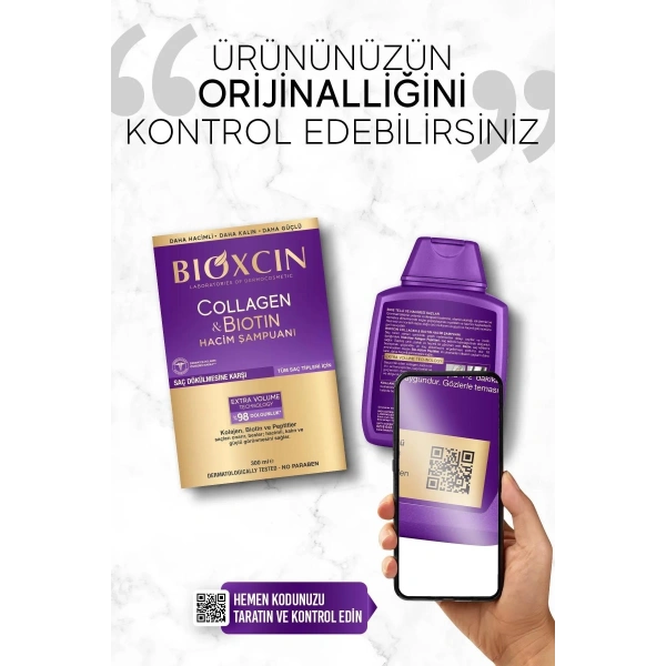 Bioxcin Collagen & Biotin Şampuan 300 ml 2 Li
