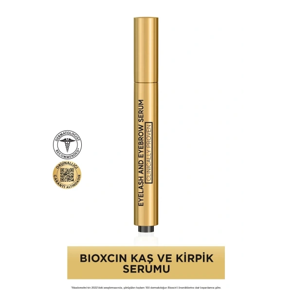 Bioxcin Kolajen ve Hyaluronik Asit İçerikli Kaş ve Kirpik Serumu 3 ml