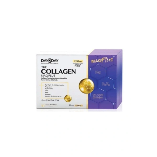 Day2Day Collagen Mag Plus Çilek Karpuz Aromalı 30 Saşe