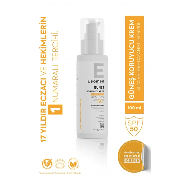 Esomed Güneş Koruyucu Krem SPF50+ 100 ml