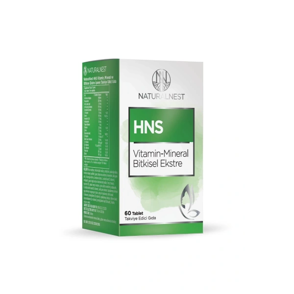 Naturalnest HNS Vitamin Mineral Bitkisel Ekstre 60 Tablet