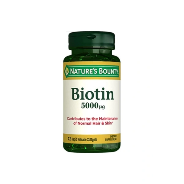 Natures Bounty Biotin 5000 mcg 72 Kapsül