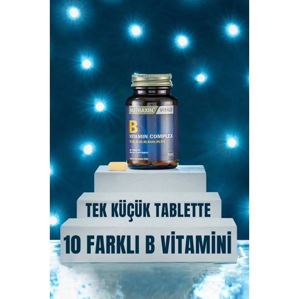 Nutraxin B Complex Vitamin 60 Kapsül