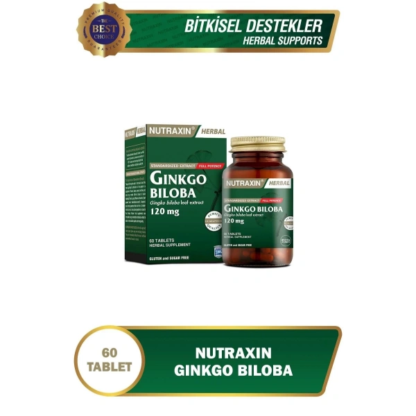 Nutraxin Ginkgo Biloba 60 Tablet