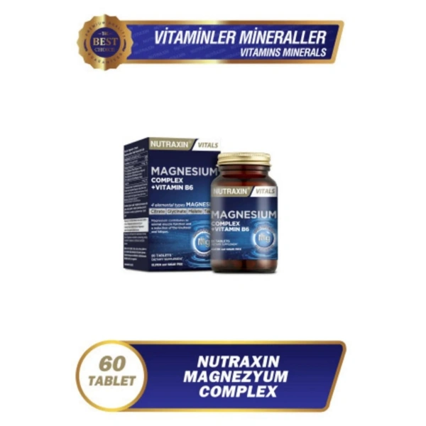 Nutraxin Magnesium Complex Vitamin B6 60 Tablet