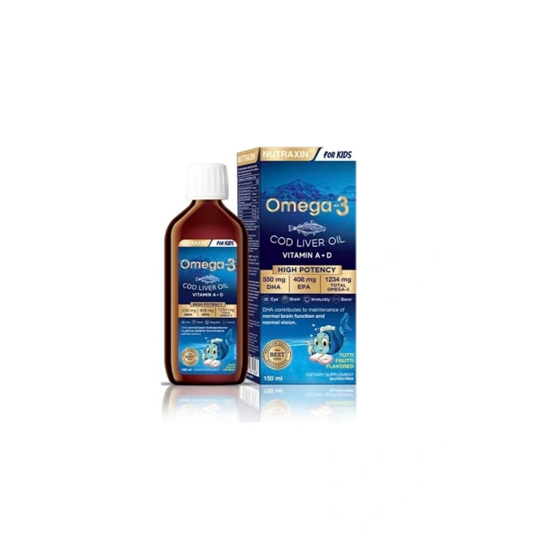 Nutraxin Omega 3 Şurup Karışık Meyve Aromalı 150 ml