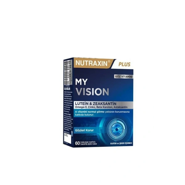 Nutraxin Plus My Vision Göz Vitamini Lutein Zeaksantin 60 Kapsül