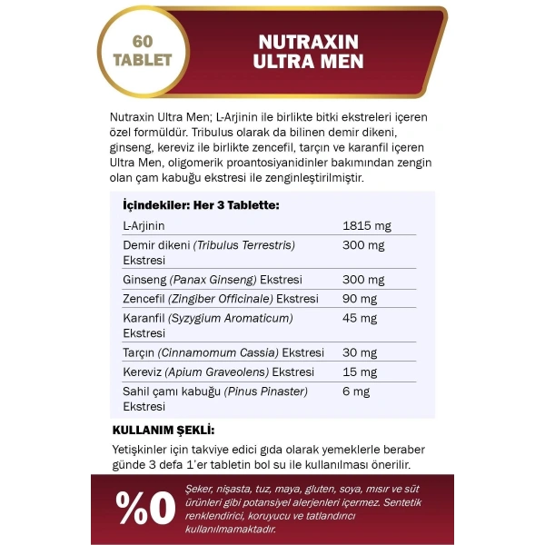 Nutraxin Ultra Men 60 Tablet