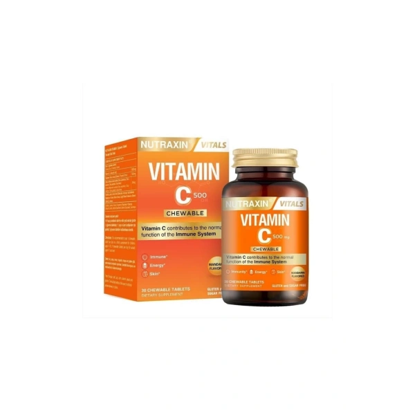 Nutraxin Vitamin C 500 mg 30 Çiğneme Tablet