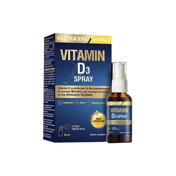 Nutraxin Vitamin D3 Sprey 1000 IU 30 ml