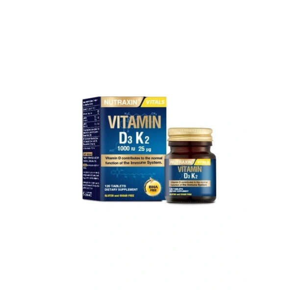 Nutraxin Vitamin D3K2 1000 IU 120 Tablet